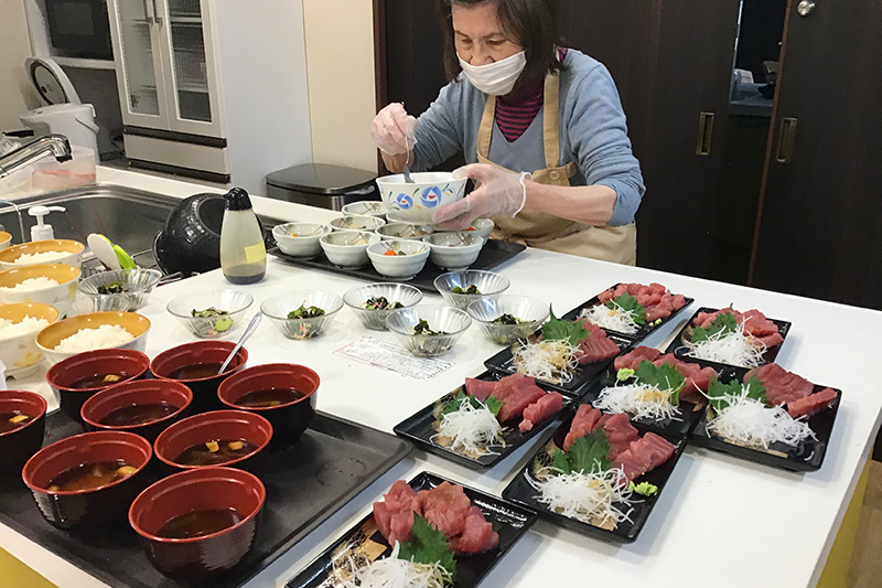 食事の盛り付け