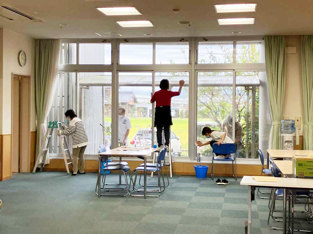 家族会清掃活動＆草取り